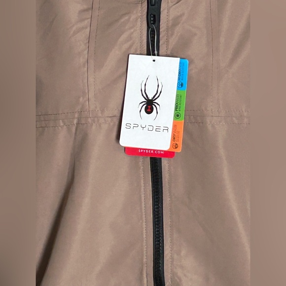 Spyder Men's Beige Windbreaker Jacket - Picture 2 of 15